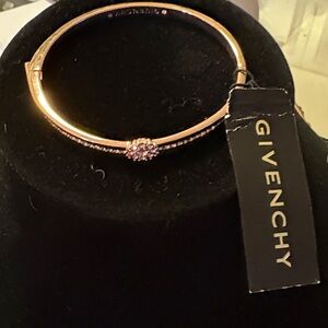 Givenchy Gold Bracelet with Crystal Detail